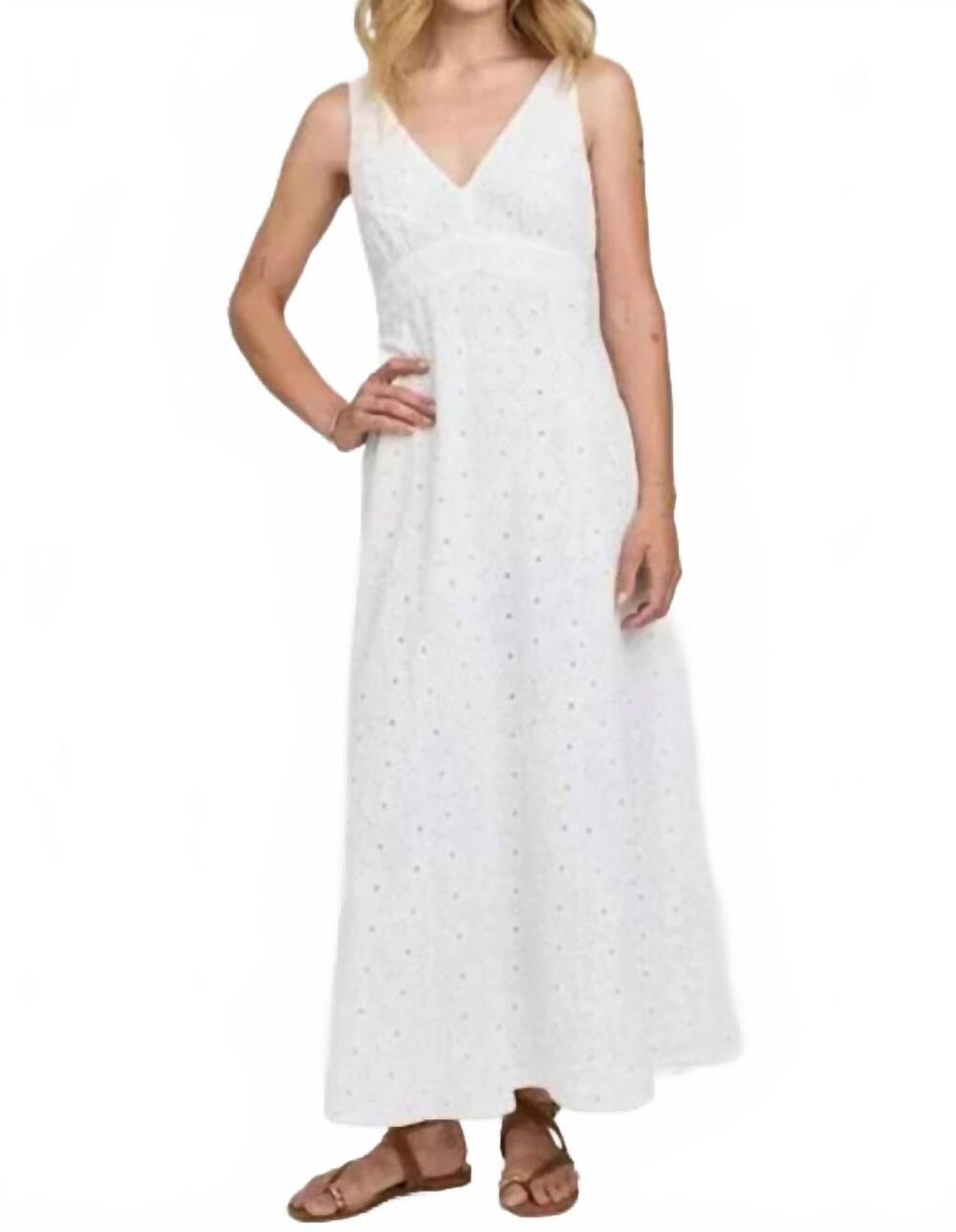 NEW GENTLE FAWN marielle midi dress in white
